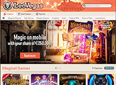 LeoVegas casino screenshot